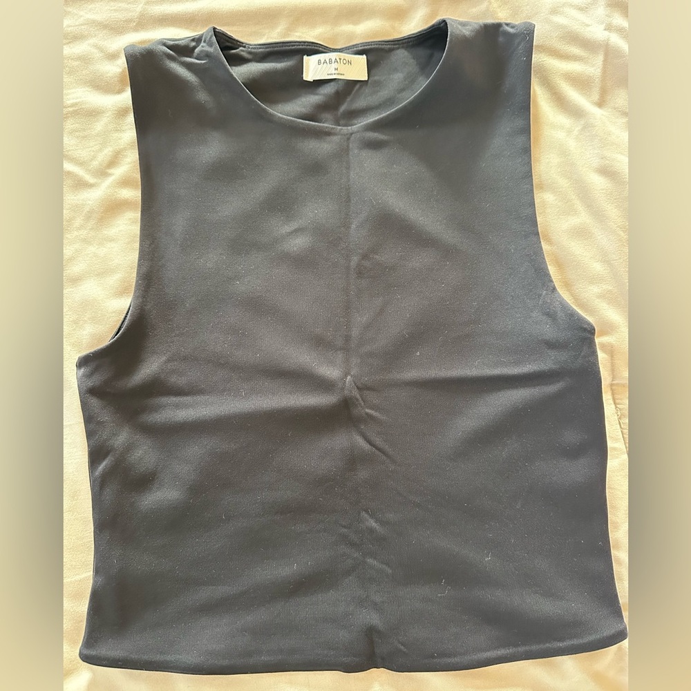 Aritzia| Babaton Black Muscle Tank Top